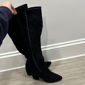 Elegant Black Knee-High Women's Boots